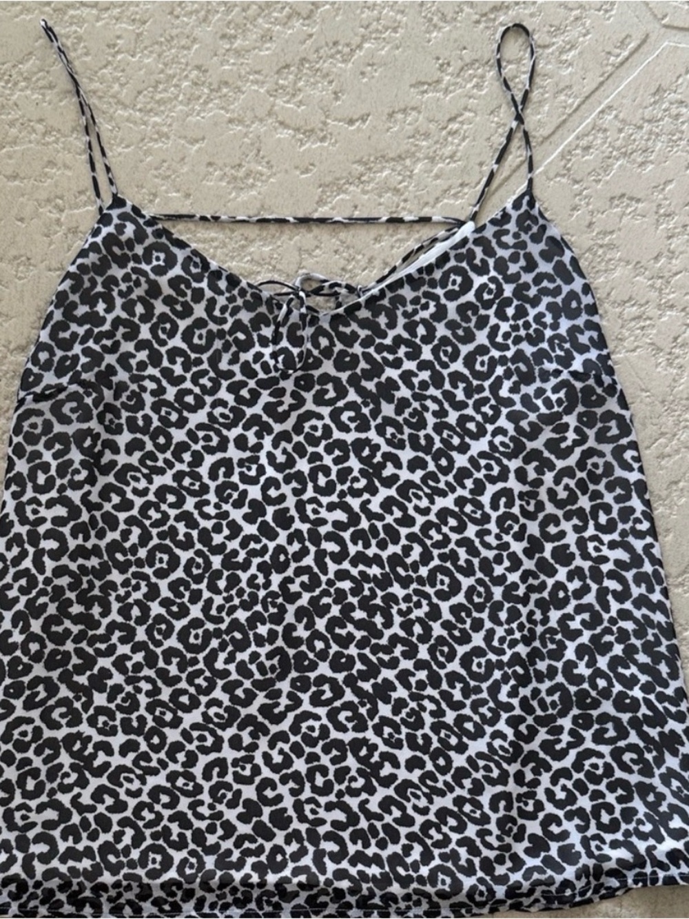 Vince Camuto Leopard Print Lined Tank Top Mini Dress